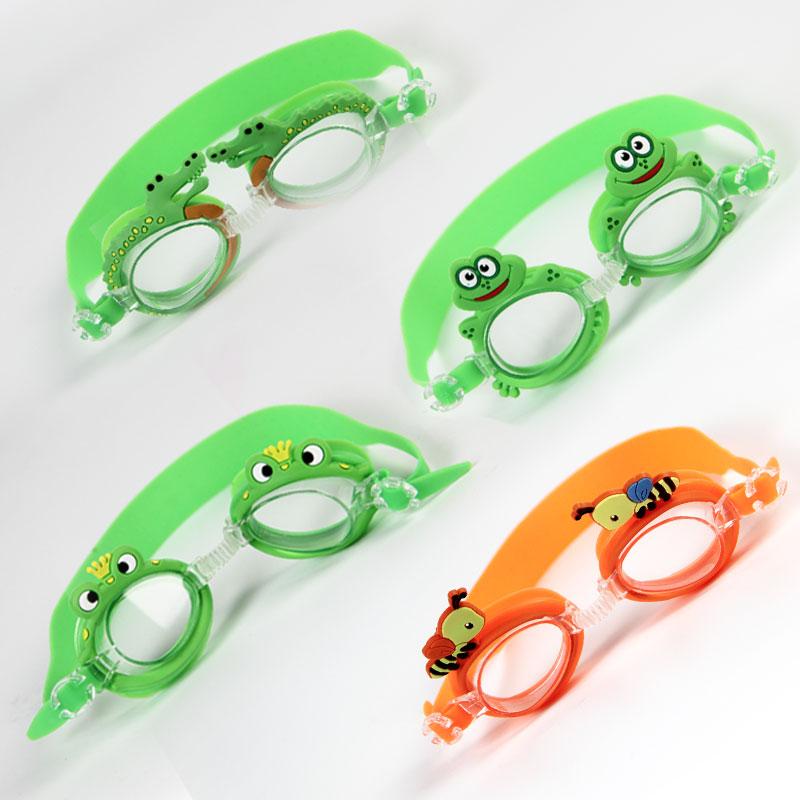 Professional Swimming Goggles Girl Cartoon Swim Glasses with Ear Plug Waterproof Anti Fog Swim Eyewear For Children Kids Gifts