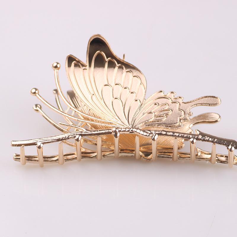 9-Color Painted Butterfly Hairpin - Ancient Style Shark Clip Ornament