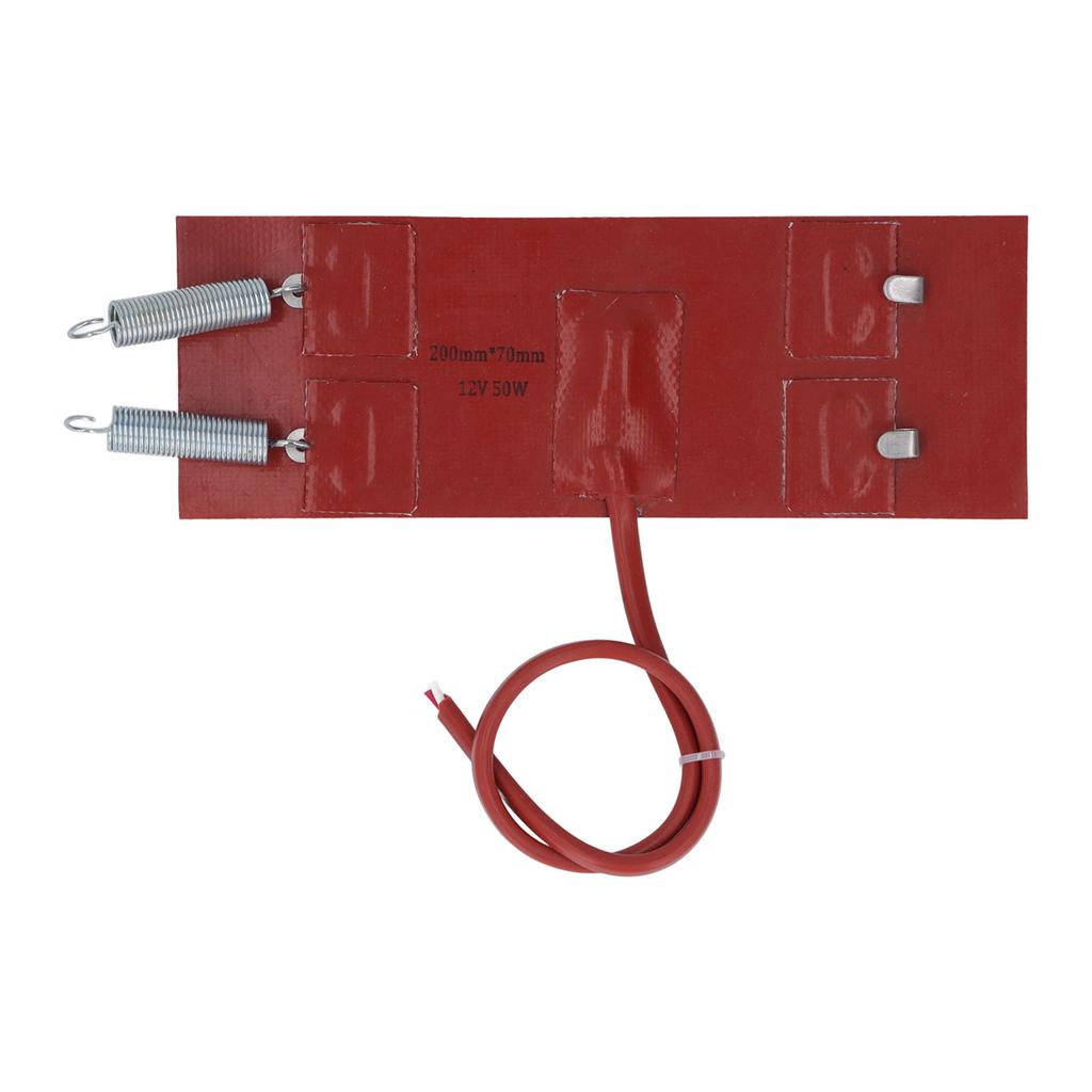 Engine Oil Silicone Heater Pad Flame Retardant Universal Waterproof Great Insulation Oil Pan Heater Pad 50W DC12V