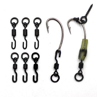 20 stücke Karpfen Angeln Schnell Ändern Wirbel Fit Ronnie Karpfen Rigs Zubehör Karpfen Flexi Spinner Haken Wirbel Für Karpfen Fisch angelgerät