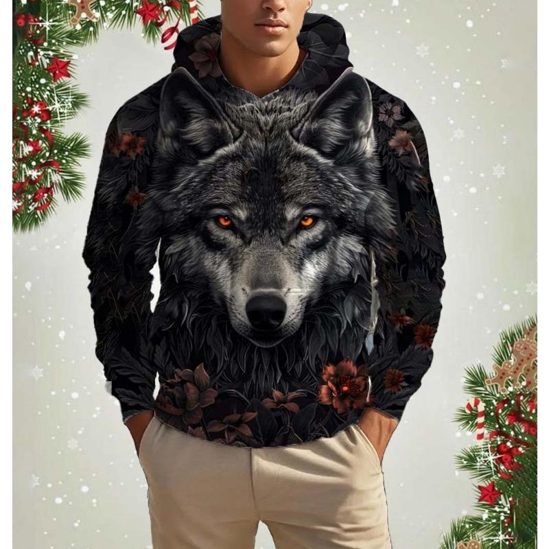 3D Print Men's Hoodies Top Autumn Fashion Casual Long Sleeved Pullover Oversized Sweatshirts Clothing