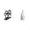 Animal Paw Tissue Organizer And Penguin Resin Figurine Decorative Ornament for Home Cafe Office