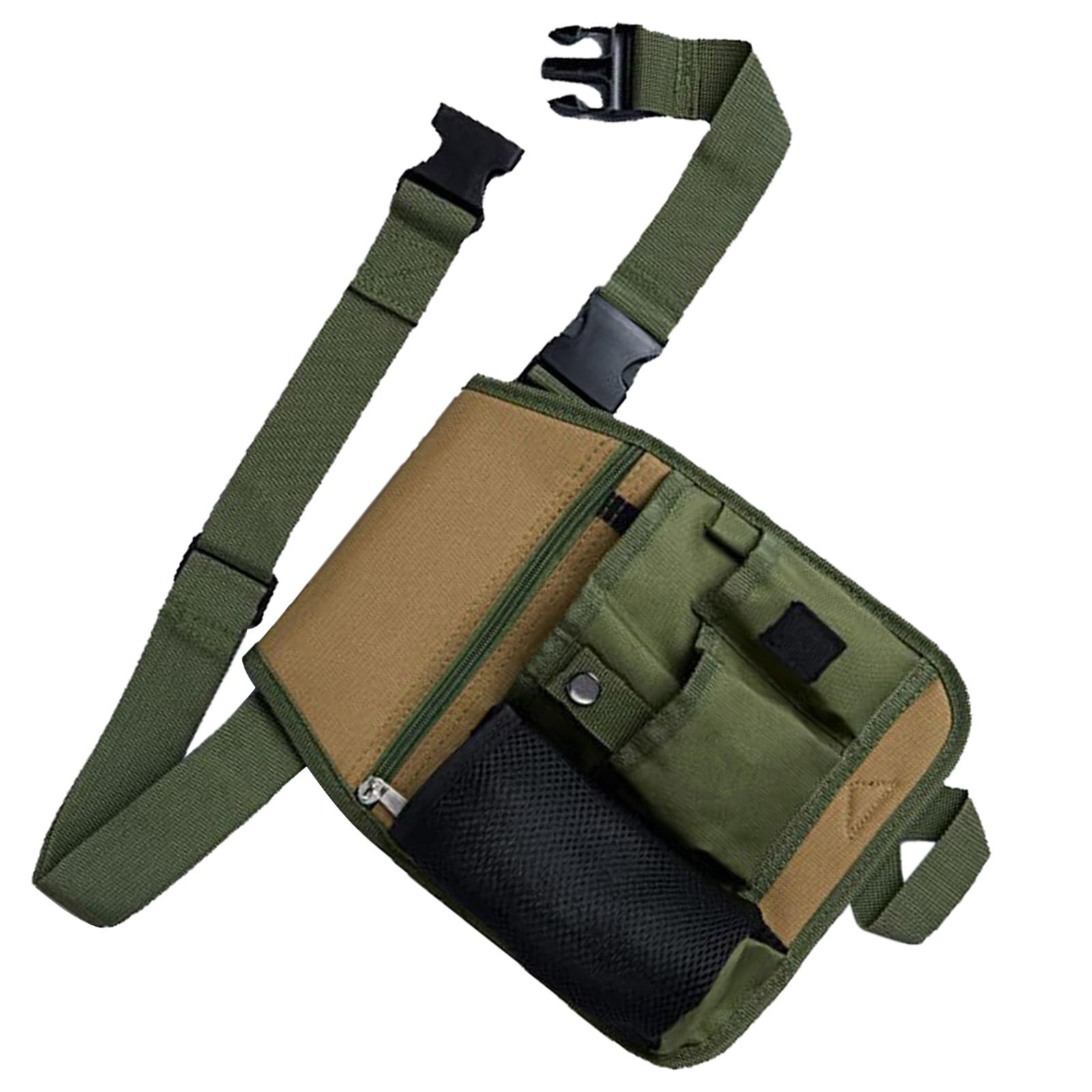 

Сумка-пояс для садовых инструментов, регулируемый органайзер для инструментов на пояс, с 6 карманами для плотников, электриков, строителей