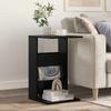 Side Table Black Oak Effect 40 X 35 X 60.5 Cm