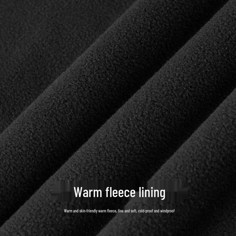 Shanshan Men's Hooded Fleece-Lined Windproof Jacket