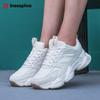 BAASPLOA Dámské ležérní tenisky Módní pohodlná obuv pro chůzi pro ženy Jednobarevná sportovní obuv Protiskluzová Zvýšení výšky