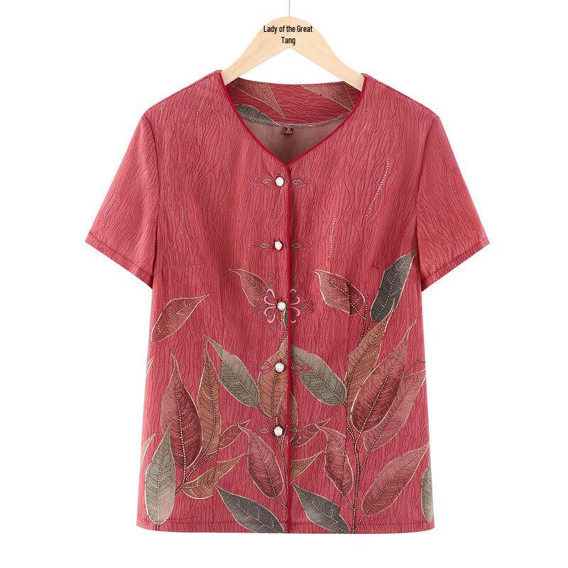 

Women s Summer Short-Sleeved Cardigan Top for Mid-Aged & Elderly EU 39