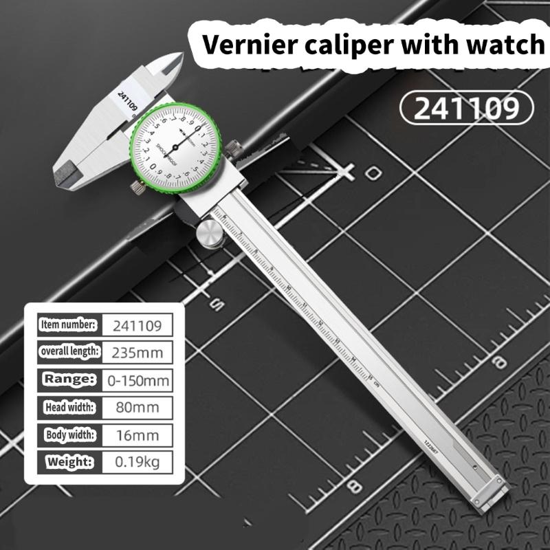 Precisions 0 to 150mm Dialing Verniers Calipers Measuring Tool for Engineers & DIY Enthusiasts in Mechanical Application