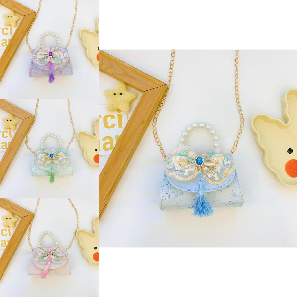 Frozen Kids Shoulder Bag With Bow And Tassel For Daily Outfits Characters Included)**