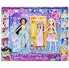Doll with Accessories Hasbro Disney Princesses Set Wardrobe with Clothes + Dolls Jasmine and Rapunzel F5066