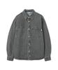 Ucla Unisex Denim One-Pocket Oversized Shacket [Dk-Grey](Ub9Dj70)