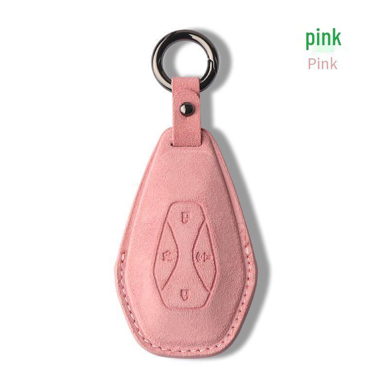 BAIC ARCFOX S/T Suede Key Case with Buckle - Protective Key Shell