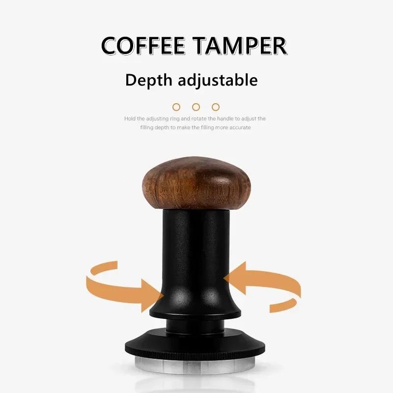 30lb Constant Pressure Coffee Tamper 51mm 53mm 58mm Espresso Tampers with Calibrated Spring Loaded Barista Tool Thread Base