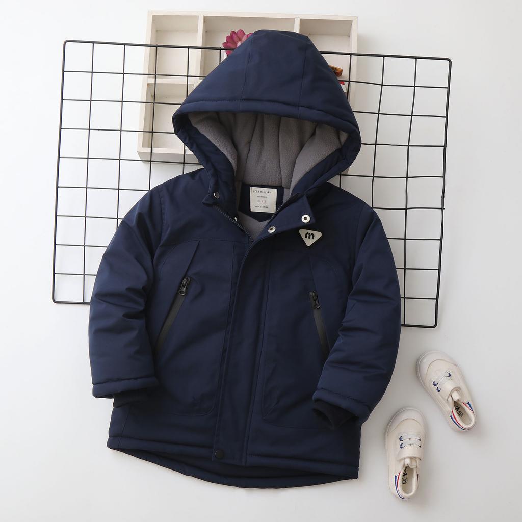 Jungen in Europa und den Vereinigten Staaten neue kalte- und winddichte leichte verdickte flauschige warme lockere hochwertige Stoff Freizeit Sport Baumwollkleidung