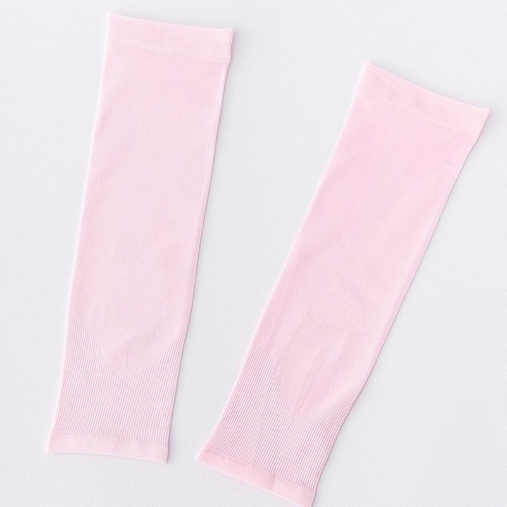 Ice Silk Fingerless Sleeve Sun Protective Summer Arm Sleeve Cute Children Ice Sleeve  Summer