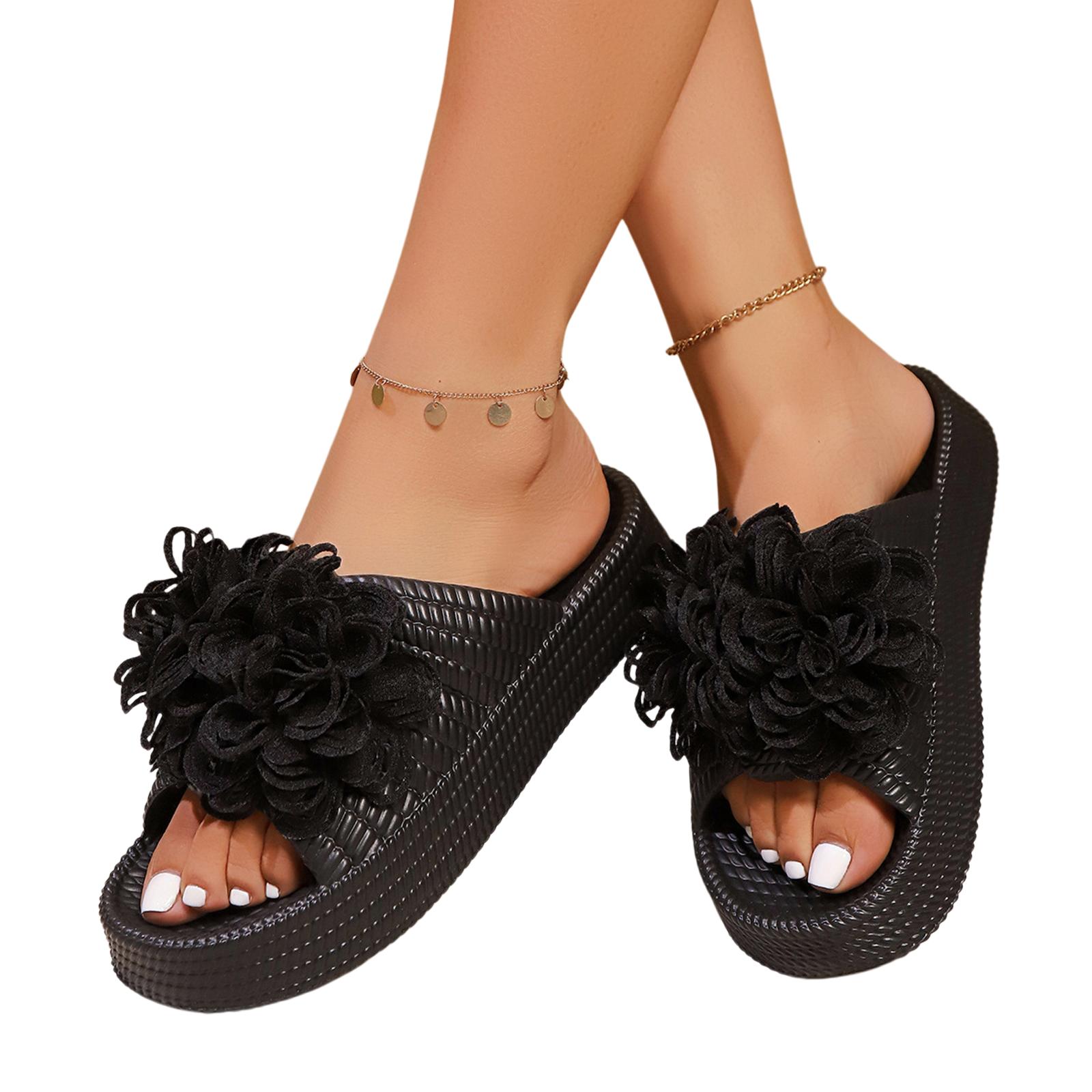 Women s Summer Sandals Closed-toe Sandals Flat Sandals Comfortable Mesh Shoes 37 чёрный