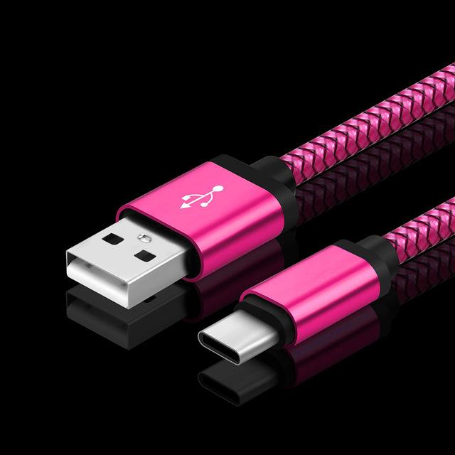 2M izturīgs uzlādes kabelis USB C
