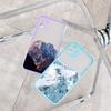 Aesthetic Snow Mountain Painting Phone Case for iPhone 7 8 Plus SE2 X XR XS MAX 15 14 12 13 mini 11 Pro Max Shockproof Cover