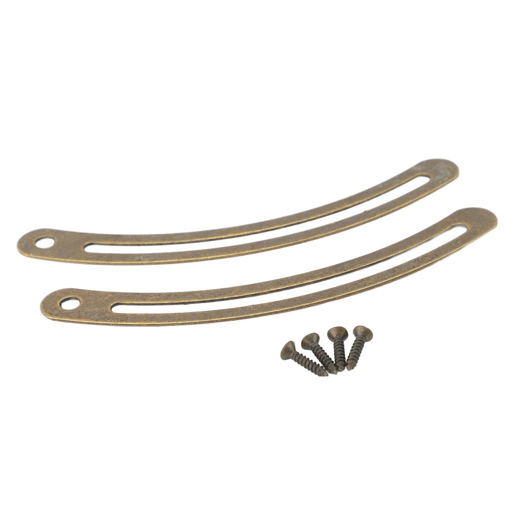 20 Set Lid Support Hinge Metal Retro Lid Stay Hinge with Screw for Cabinet Box Furniture Bronze