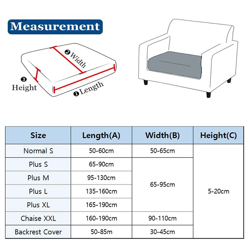 Elastic Sofa Cover 1/2/3/4 Seater Couch Cover Dirt-Repellent Versatile Furniture Protection Slipcover For Living Room Home Decor