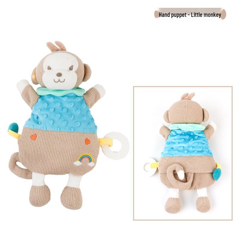 Baby Soothing Tag Blanket - Edible Sleep Aid & Early Education Cartoon Plush Doll