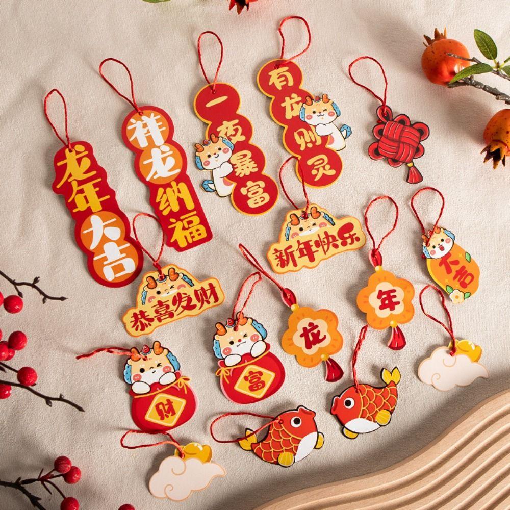 Decorative New Year's Blessing Pendant Chinese Style Lunar New Year Hanging Ornament  Wedding