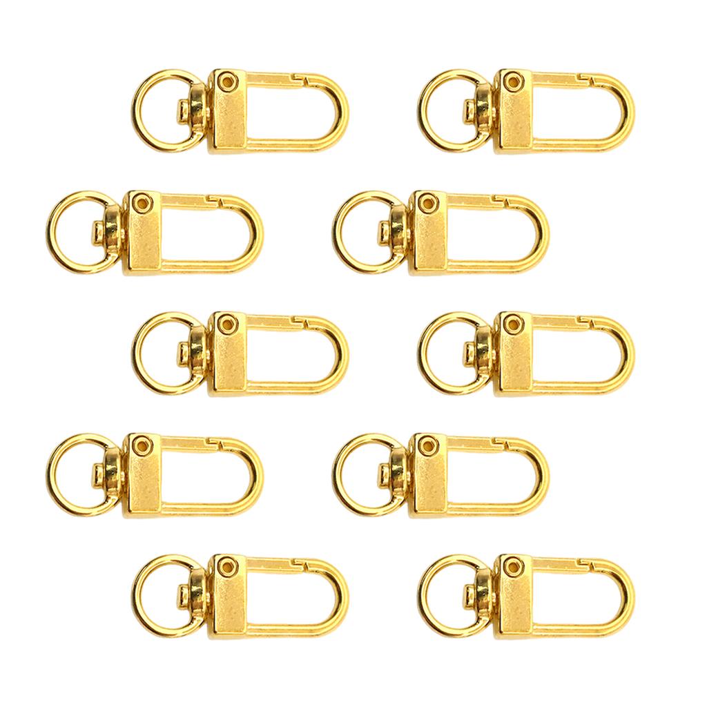 10 Pcs Metal Lobster Claw Clasps Swivel Snap Hooks Hardware Accessories for Bag Keychains Connector Jewelry Making
