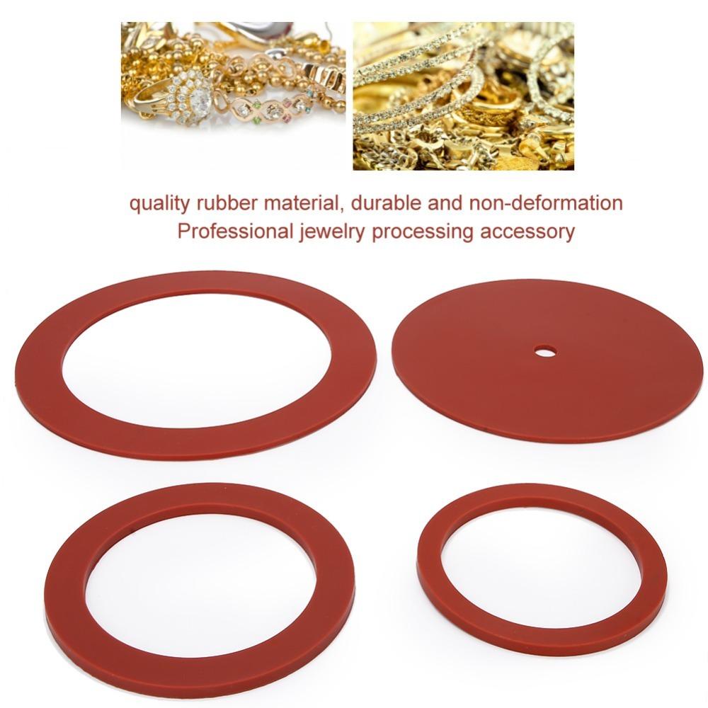 4pcs Red Color Casting Machine Gasket Rubber Material Vacuum Casting Gasket  Jewelry Casting