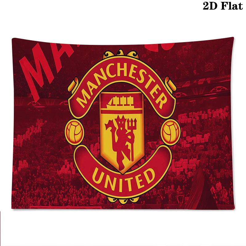 Man United Wall tapestry, aesthetic printed fabric blanket, suitable for bedroom, living room, and home decor.