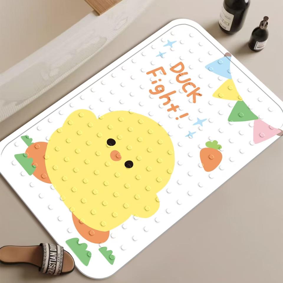 Anti-Slip Baby & Pregnant Women Bath Mat with Suction Cups for Bathroom Safety