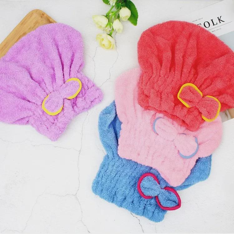 Super Absorbent Quick-Dry Microfiber Hair Towel Cap for Adults