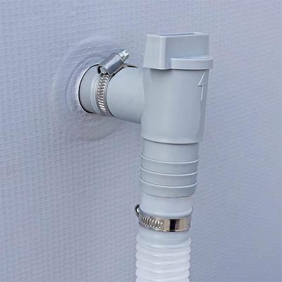 Adaptateur de pompe de filtre de piscine en PVC Intex Bestway PoolSun Vanne de vidange de piscine Vanne à globe Convient pour raccords de tuyau de 32 mm