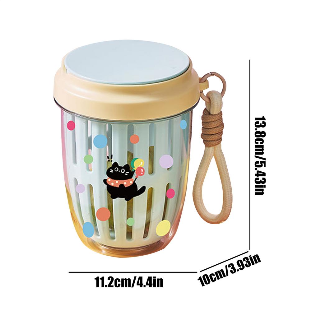 Fruit And Vegetable Cup Drainable Storage Container Breakfast Bottle Reusable Food Dressing Cup Fruit Storage Bottle For Picnic