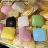 1/2Pcs Stress Slow Rising Small Toast Sensory Fidget Toys Squishy Simulated Square Bread Squeeze Toy For  Kids