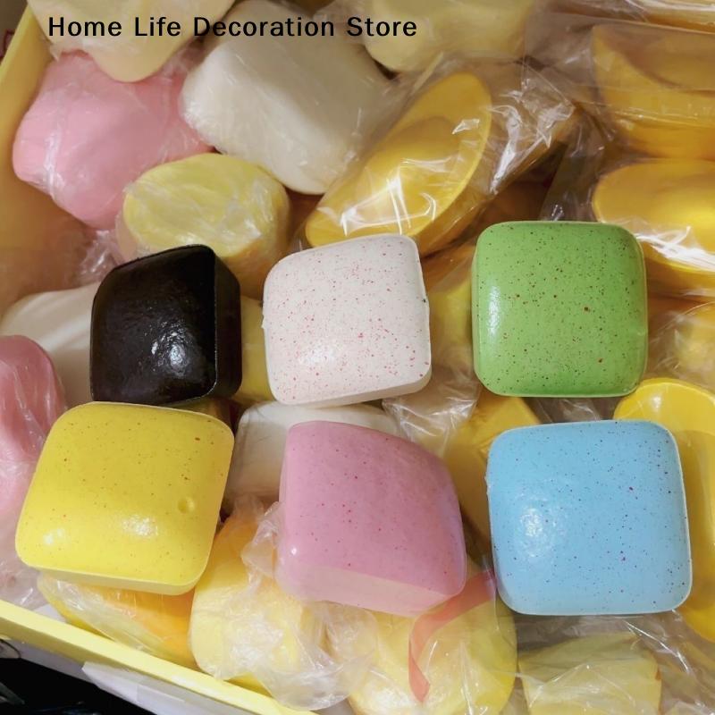 1/2Pcs Stress Slow Rising Small Toast Sensory Fidget Toys Squishy Simulated Square Bread Squeeze Toy For Kids