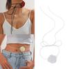 Flower Collar Chain Gothic Choker Exaggerated Necklace Jewelry Women Girl Banque