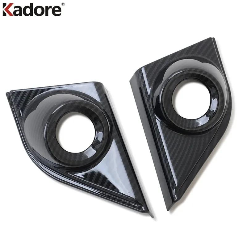 Car Front Inner Door A Pillar Speaker Cover Trim For Honda CRV CR-V 2017-    Carbon Fiber Interior Accessories