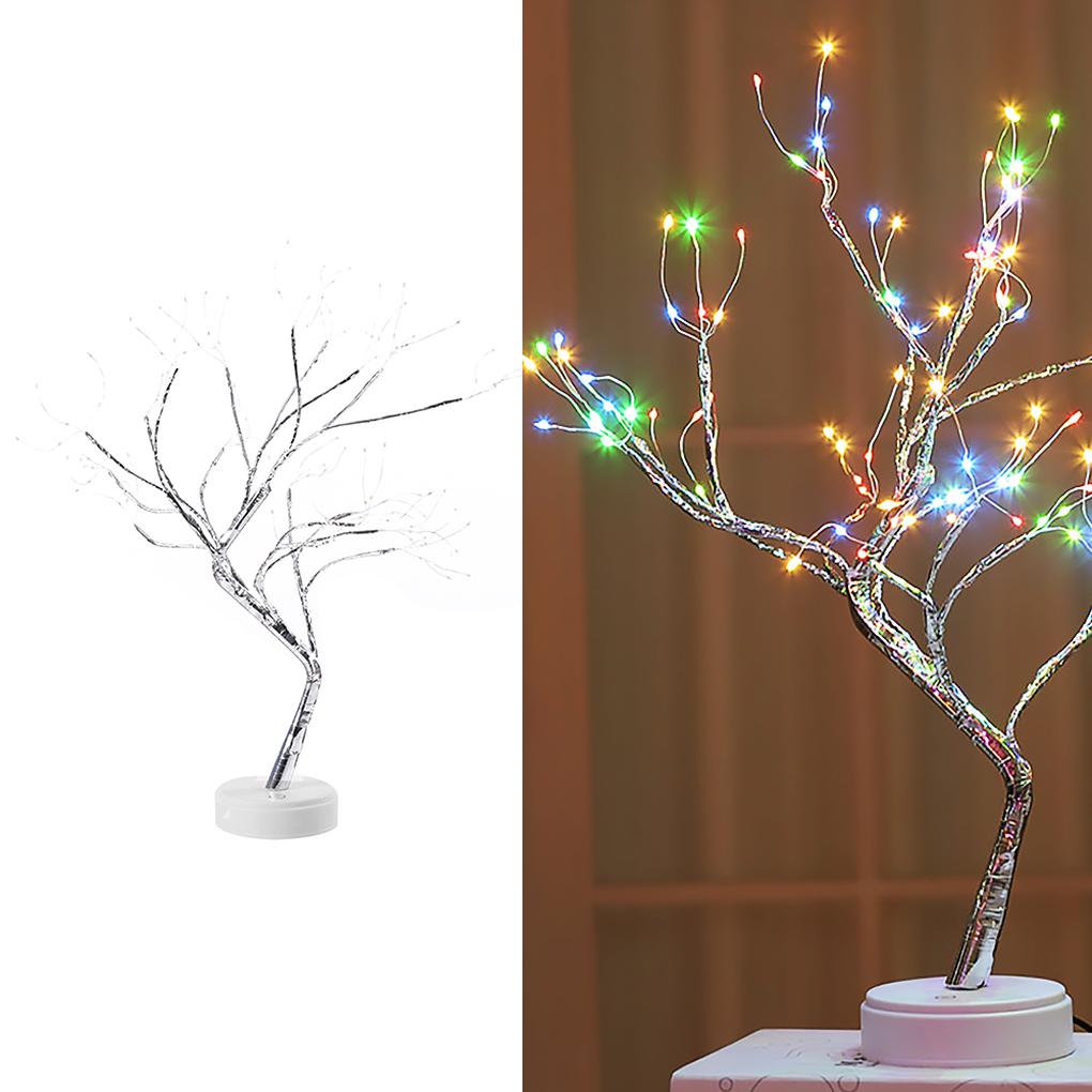 LED Tree Light Home Hotel Decorative Adjustable Artificial Tree Lamp Bedroom