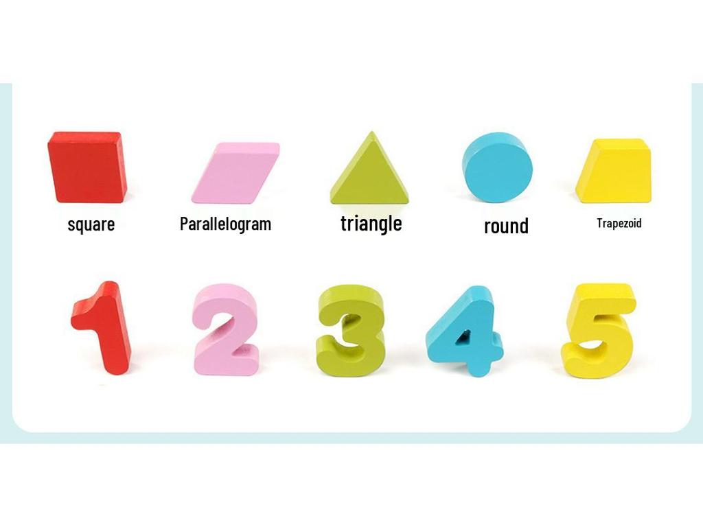 Colorful Wooden Alphabet & Number Puzzle for Children's Early Education