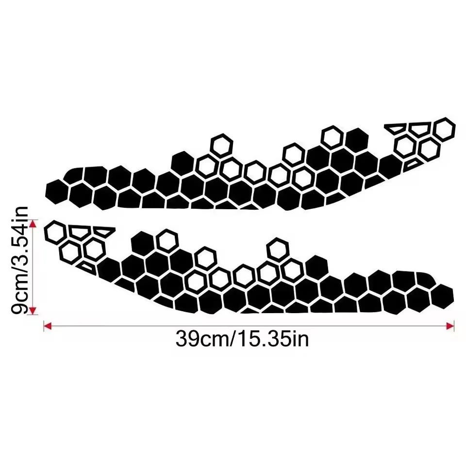 

Мотоциклетные сотовые наклейки, светоотражающие наклейки, многоцветная декоративная наклейка, украшение на бампер мотоцикла, модификация, аксессуары чёрный