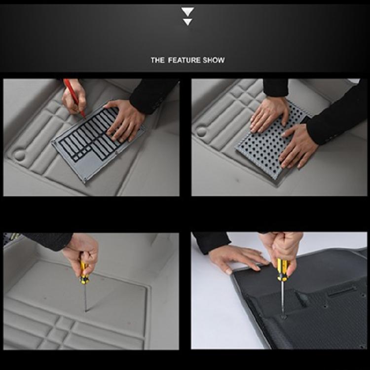 Rectangle Rug Mat for Driver Side 23x15cm Anti-skid Carpet Foot Heel Pad