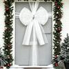 Large Size Christmas Door Bow Long Ribbon Large Ribbon Bow Decorative Door Bow  Home Decoration