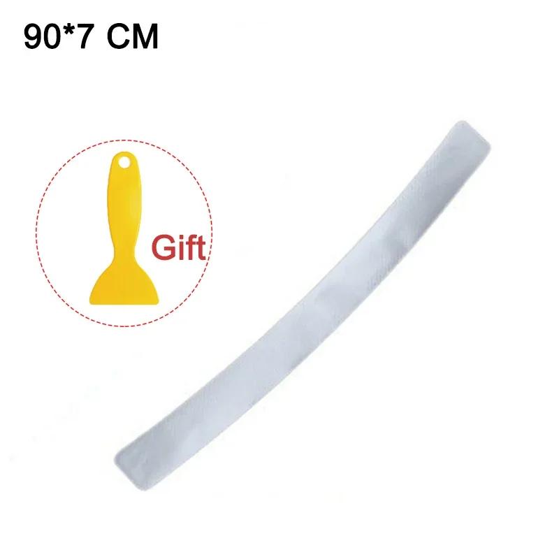 90cm Carbon Fibre Car Threshold Protection Sticker Door Sill Scratch Plate Trunk Bumper Scratch Strip Universal Auto Accessories