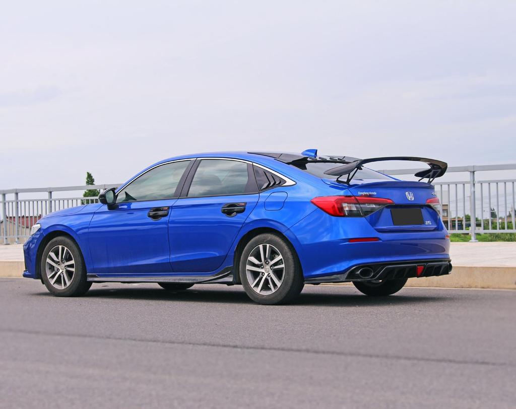 22-Eleventh Gen Civic Hatchback TR Rear Spoiler with Brackets – Non-destructive Top Spoiler Wind Deflector