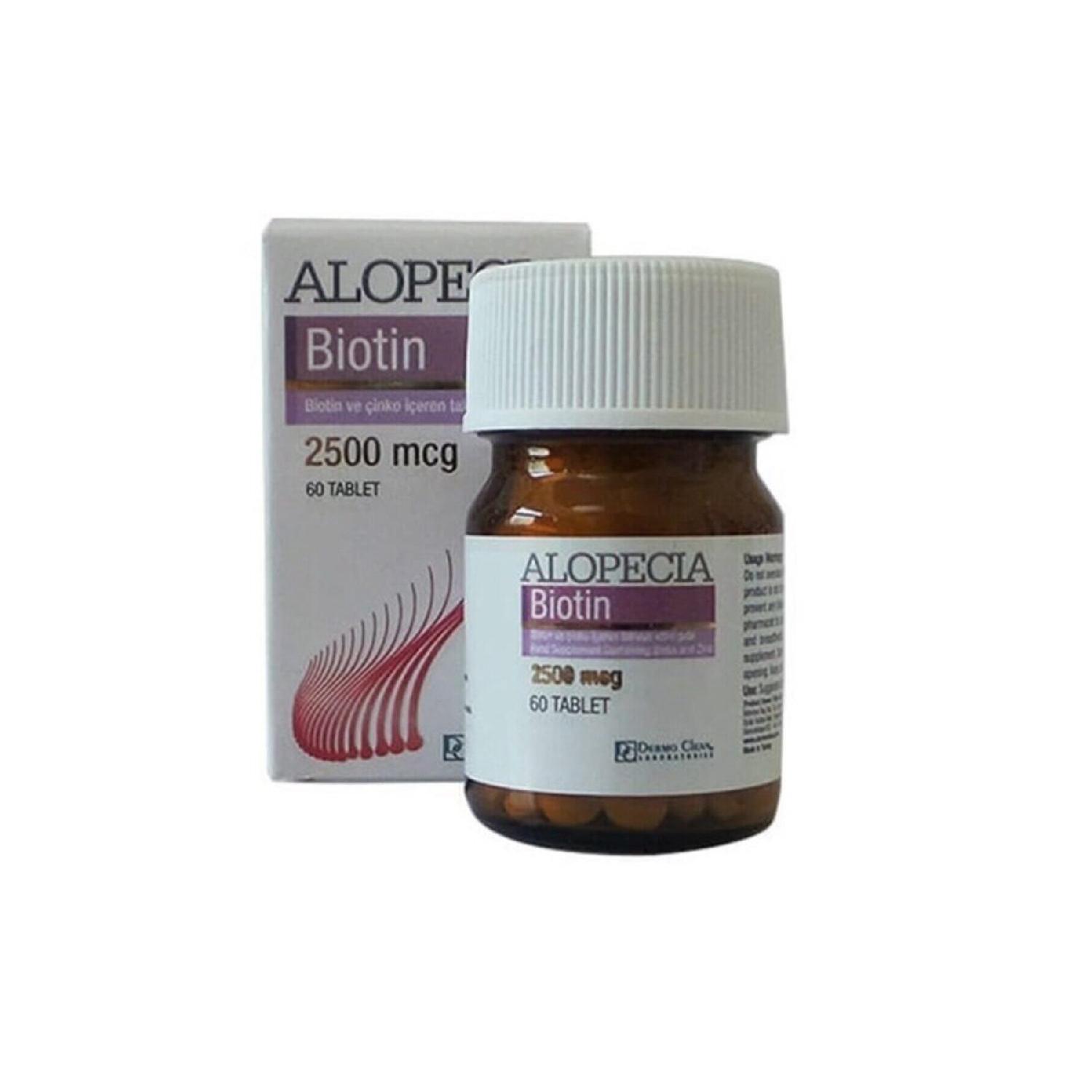 

Alopecia Biotin 2500 Mcg 60 Tablets