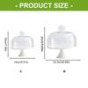 Scandinavian High Foot Cake Display Stand Ceramic Glass Dessert Serving Tray For Home Dining Parties