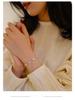 Retro Bamboo Forest Gold-Plated Bracelet: Exquisite White Shell Design for Women, Perfect for Spring and Summer.