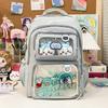 Schultasche für weibliche Schüler Großer Rucksack Transparente Tasche