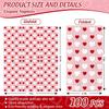 100Pcs Valentine's Day Guest Napkin Red White Hearts Disposable Paper Napkin Pink Love Hearts Dinner Hand Napkin for Wedding Anniversary Bridal