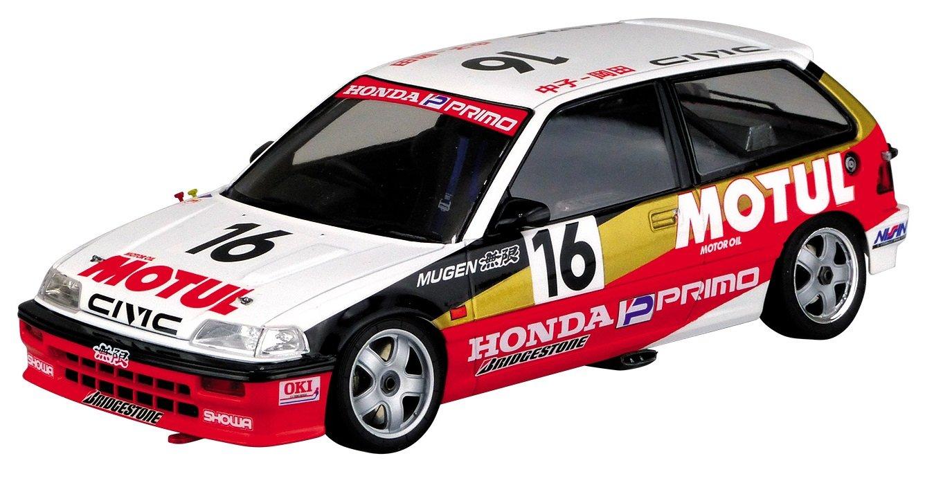 

Aoshima Bunka Kyozai Skynet BEEMAX Series Honda Civic EF3 Group A Race 1988 MOTUL Plastic Model 10 1/24 No.